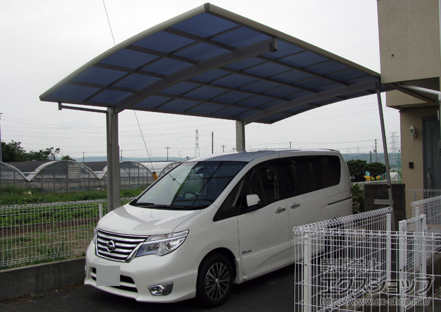 千葉県君津市ののカーポート レイナポートグラン　積雪〜20cm対応＋レイナポートグラン用　着脱式サポート（2本入り1セット） 施工例