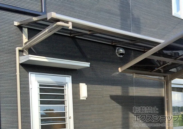 宮崎県宮崎市のLIXIL リクシル(トステム)のバルコニー・ベランダ屋根 ライザーテラスII F型 ルーフタイプ 単体 積雪〜20cm対応 施工例