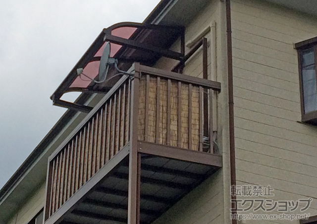 三重県津市ののバルコニー・ベランダ屋根 ヴェクターテラス R型 ルーフタイプ 単体 積雪〜20cm対応 施工例