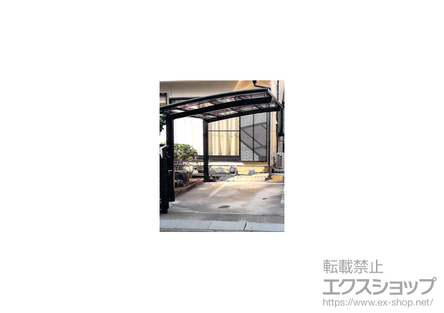 埼玉県川越市のLIXIL リクシル（トステム）のカーポート カーブポートシグマIII 積雪〜20cm対応 施工例