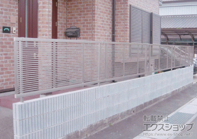 茨城県珂郡東海村ののフェンス・柵 ライシスフェンス1型 フリーポールタイプ 施工例