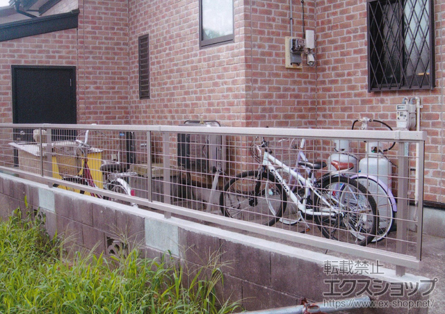 茨城県珂郡東海村ののフェンス・柵 アルメッシュフェンス1型 フリーポールタイプ 施工例