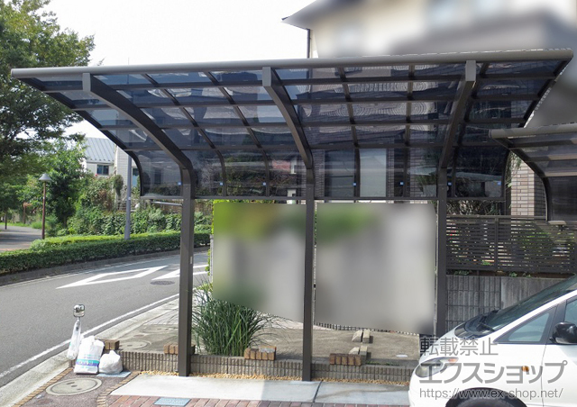 東京都稲城市のLIXIL リクシル（トステム）のカーポート テールポートシグマIII 1500 積雪〜50cm対応 施工例