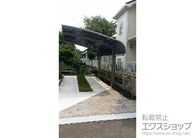 東京都町田市のLIXIL リクシル（トステム）のカーポート テールポートシグマIII 耐風圧強度仕様 積雪〜30cm対応 施工例