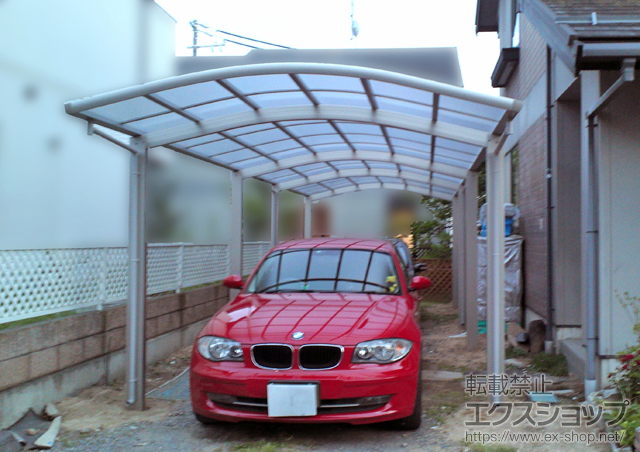 長野県佐久市ののカーポート レイナワンポートグラン 縦連棟　積雪〜20cm対応 施工例