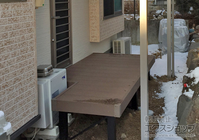 長野県佐久市ののウッドデッキ リウッドデッキ 200 施工例