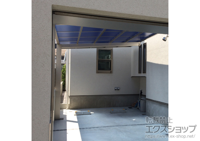 東京都目黒区ののカーポート エフルージュグラン　積雪〜20cm対応+着脱式サポート（2本入り） 施工例