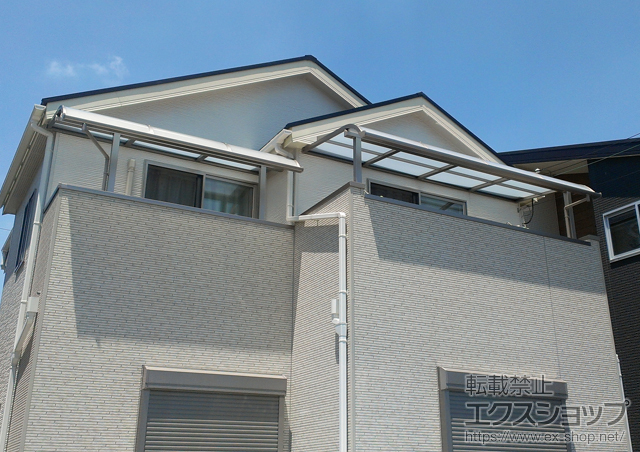 兵庫県加古川市のLIXIL リクシル（トステム）のバルコニー・ベランダ屋根 ライザーテラスII R型 屋根タイプ 単体 積雪〜20cm対応 施工例