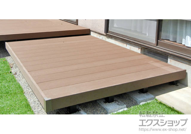 茨城県稲敷郡阿見町ののウッドデッキ リウッドデッキ 200 施工例