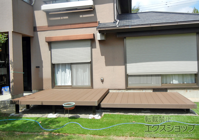 茨城県稲敷郡阿見町ののウッドデッキ リウッドデッキ 200 施工例