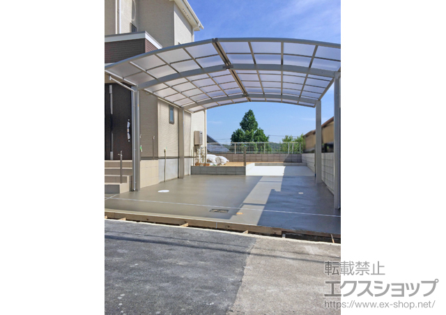 兵庫県神戸市ののカーポート レイナポートグラン M合掌　積雪〜20cm対応 施工例