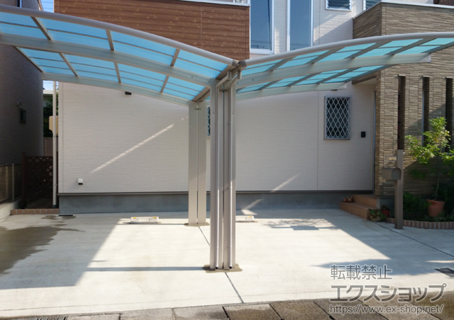 愛知県北名古屋市ののカーポート レイナポートグラン Y合掌　積雪〜20cm対応 施工例
