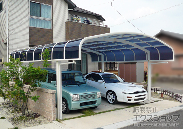 愛知県北名古屋市ののカーポート レイナキャップツインポートグラン 積雪〜20cm対応 施工例