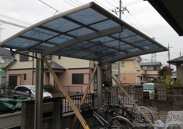 埼玉県鴻巣市ののカーポート プレシオスポート 積雪〜20cm対応 施工例