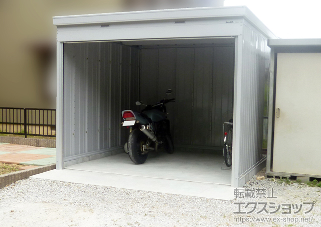 静岡県湖西市のイナバ物置・収納・屋外倉庫施工例(ドマール 土間