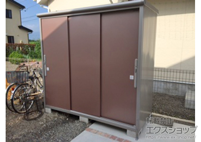 長野県安曇野市のの物置・屋外倉庫 エスモ 一般型(ESD-2109AGL MR) 施工例