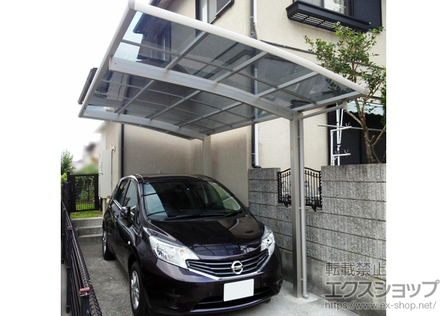 兵庫県神戸市ののカーポート プレシオスポート 積雪〜20cm対応 施工例