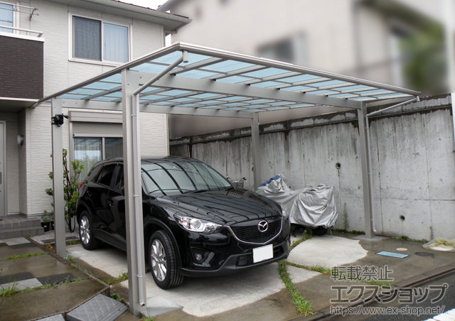 東京都町田市ののカーポート エフルージュ ツイン 積雪〜20cm対応 施工例