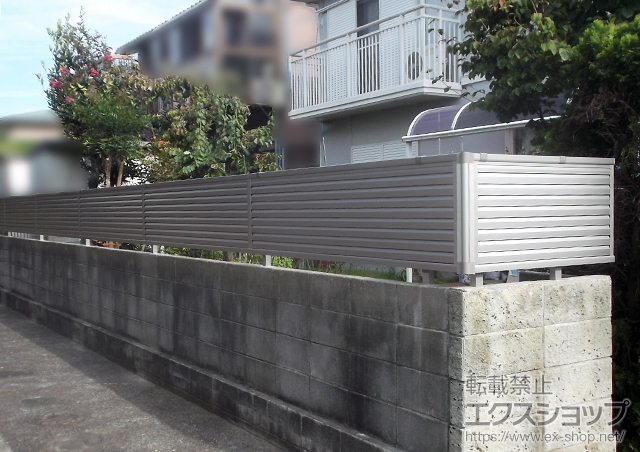 千葉県木更津市ののフェンス・柵 レスティナフェンス5型　自由柱施工 施工例