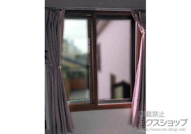 埼玉県朝霞市のの二重窓（内窓） インプラス(ダストバリア)引違い窓2枚建 施工例