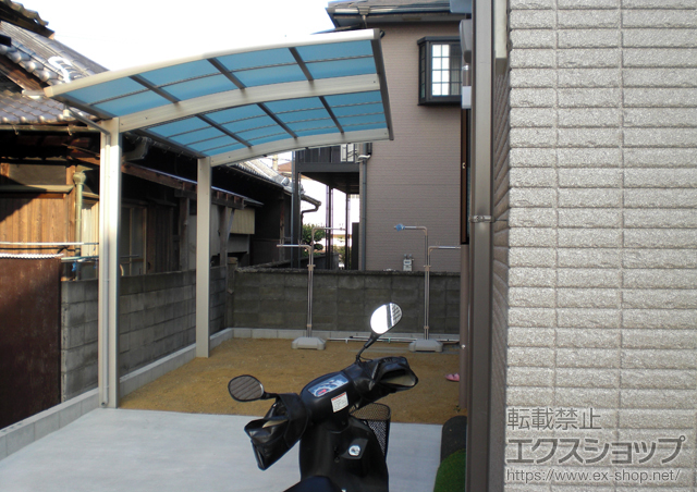 大阪府岸和田市ののカーポート レイナポートグラン　積雪〜20cm対応 施工例