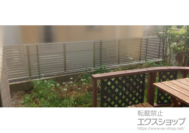 埼玉県蓮田市ののフェンス・柵 プレスタフェンス7Y型 フリーポールタイプ 施工例