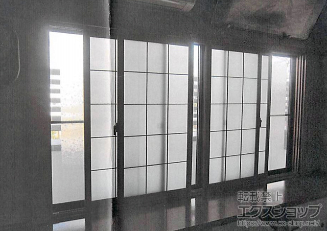 千葉県野田市のの二重窓（内窓） インプラス(ダストバリア)引き違い窓4枚建て 施工例