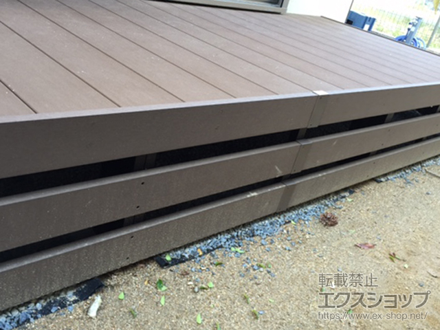 京都府京都市ののウッドデッキ リウッドデッキ200＋床下囲い三方＋床下囲い三方 施工例