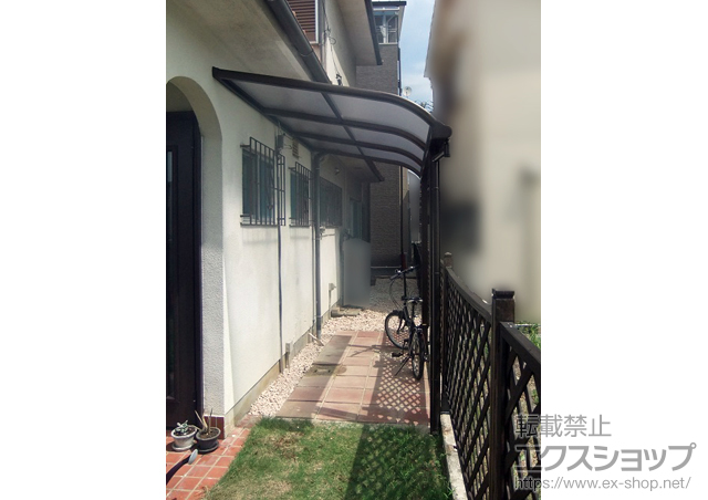 大阪府和泉市ののテラス屋根 プレシオステラス R型 テラスタイプ 単体 積雪〜20cm対応 施工例