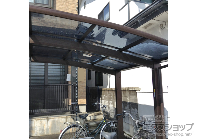 山形県山形市ののサイクルポート・駐輪場 プレシオスポート ミニ 積雪〜20cm対応 施工例