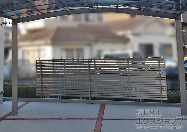 埼玉県桶川市ののフェンス・柵 ライシスフェンス3型 フリーポールタイプ 施工例