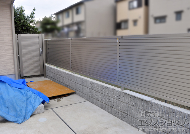 京都府京都市ののフェンス・柵 レスティナフェンス7型 自由柱 施工例