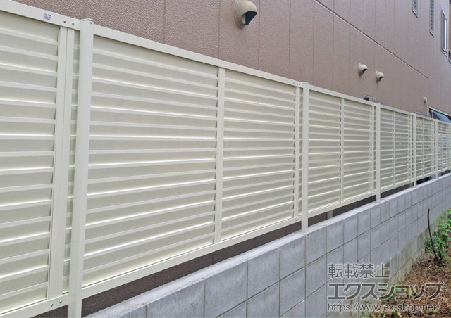 兵庫県相生市ののフェンス・柵 プレスタフェンス8型 フリーポールタイプ 施工例