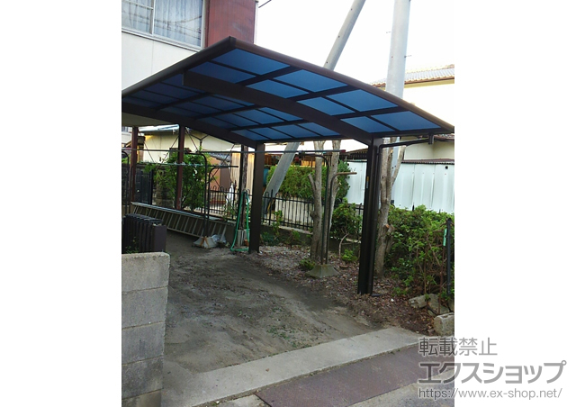 愛媛県新居浜市ののカーポート プレシオスポート 積雪〜20cm対応 施工例