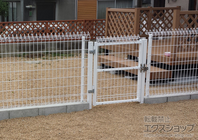 山口県宇部市のの門扉 G10門扉 片開き 門柱使用 施工例