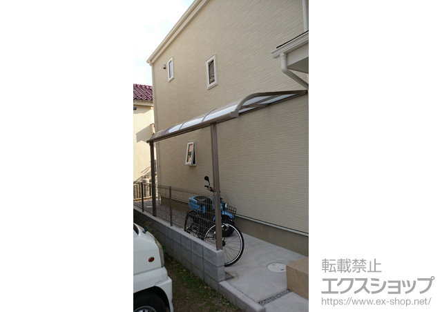 東京都昭島市のLIXIL リクシル（トステム）のテラス屋根 ライザーテラスII R型 テラスタイプ 単体 積雪〜20cm対応 施工例