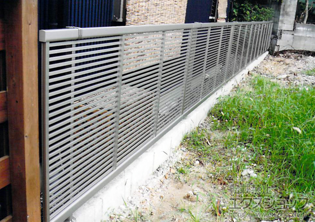 愛知県名古屋市ののフェンス・柵 エクスラインフェンス1型 自由柱 施工例