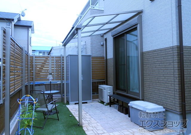 静岡県浜松市のLIXIL リクシル(新日軽)のフェンス・柵 セレビューフェンスRP3型 フリーポールタイプ＜2段柱/控え柱なし＞ 施工例