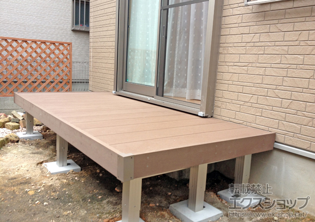 東京都葛飾区ののウッドデッキ リウッドデッキ 200 施工例