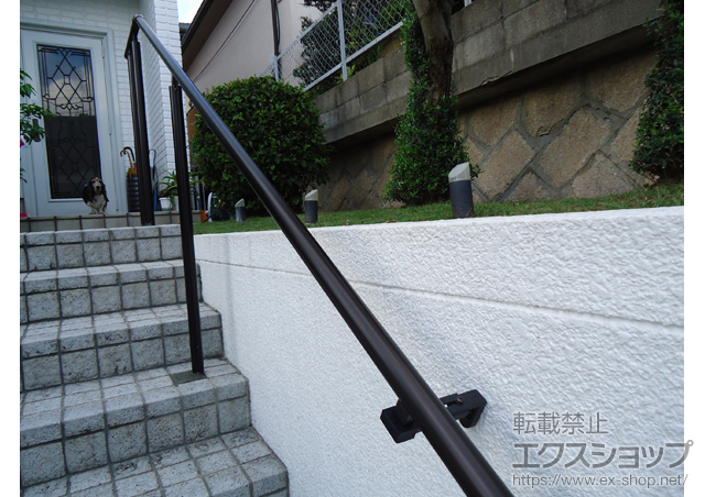 兵庫県神戸市のの手すり パルトナーUDフェンス1型(手すり) ＜自立＋壁付けタイプ＞ 施工例