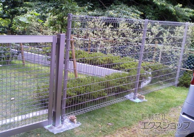 神奈川県鎌倉市ののフェンス・柵 ハイグリッドフェンスN8型 フリーポールタイプ 施工例