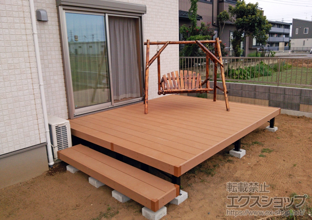 栃木県小山市ののウッドデッキ リウッドデッキ 200 施工例