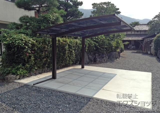 京都府亀岡市ののカーポート プレシオスポート 積雪〜20cm対応 施工例