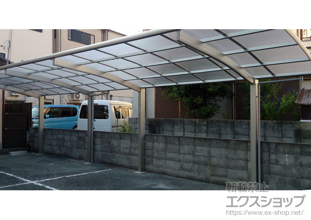 大阪府豊中市ののカーポート レイナポートグラン 縦連棟　積雪〜20cm対応 施工例