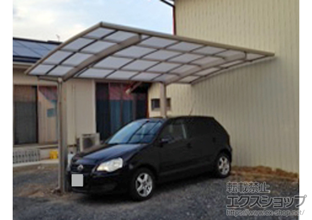 宮城県登米市ののカーポート プレシオスポート 積雪〜20cm対応 施工例