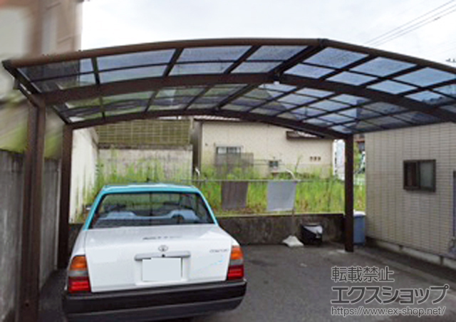 鹿児島県鹿児島市ののカーポート レイナポートグラン M合掌　積雪〜20cm対応 施工例