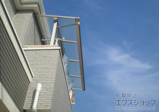 千葉県松戸市ののバルコニー・ベランダ屋根 プレシオステラス F型 屋根タイプ 単体 積雪〜20cm対応 施工例