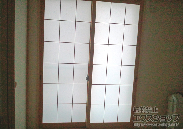 千葉県松戸市のの二重窓（内窓）、バルコニー・ベランダ屋根 インプラス(ダストバリア)引き違い窓2枚建て 施工例