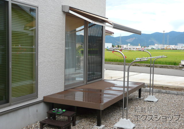 福井県福井市ののウッドデッキ リウッドデッキ 200 施工例