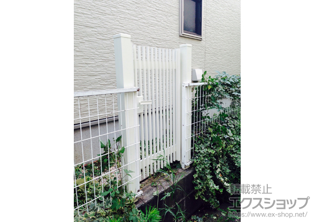 東京都世田谷区のの門扉 ハイ千峰 片開き 柱使用 施工例